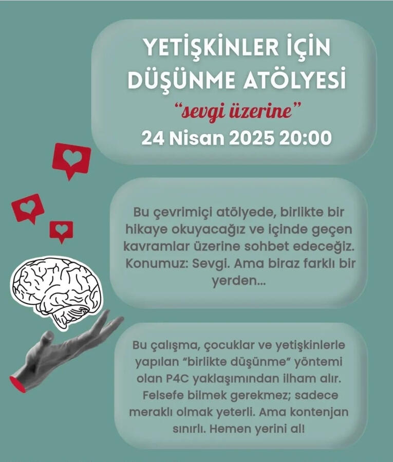 Yetişkinlerle P4C Atölyesi Nisan 2025